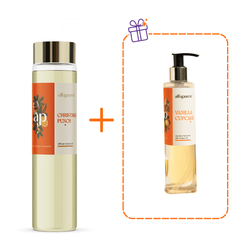 Christmas Punch Aromaöl 500 ml mit Vanilla Cupcake Wäscheparfüm 100 ml als Geschenk